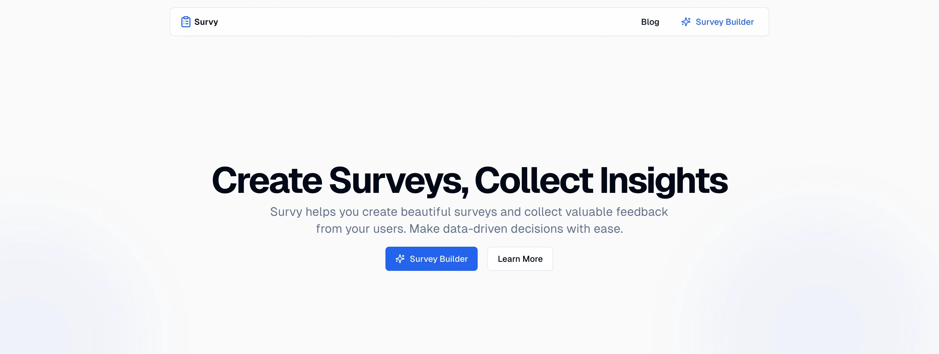 Landing page